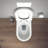 Duravit Starck 3 Wall Mounted Durfix Washdown Dual Flush Elongated Toilet Bowl (Seat Not Included)