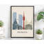 Illustration de Munich, villes du monde, impression sans cadre, affiche de bureau à domicile en Allemagne-397416158