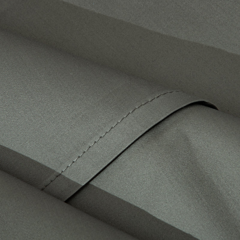 Taies d'oreiller carrées en satin de coton égyptien de qualité supérieure (500 fils/cm²) - NTBAY, Grand lit, Vert foncé