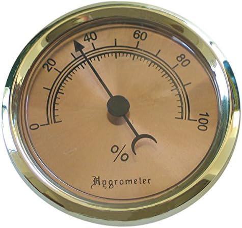 Gold 2 3/4"" Analog Hygrometer-9913