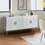 Silken Modern Sideboard Cabinet Door  with Adjustable Shelves