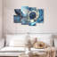 Avery gris et bleu abstrait-106046508