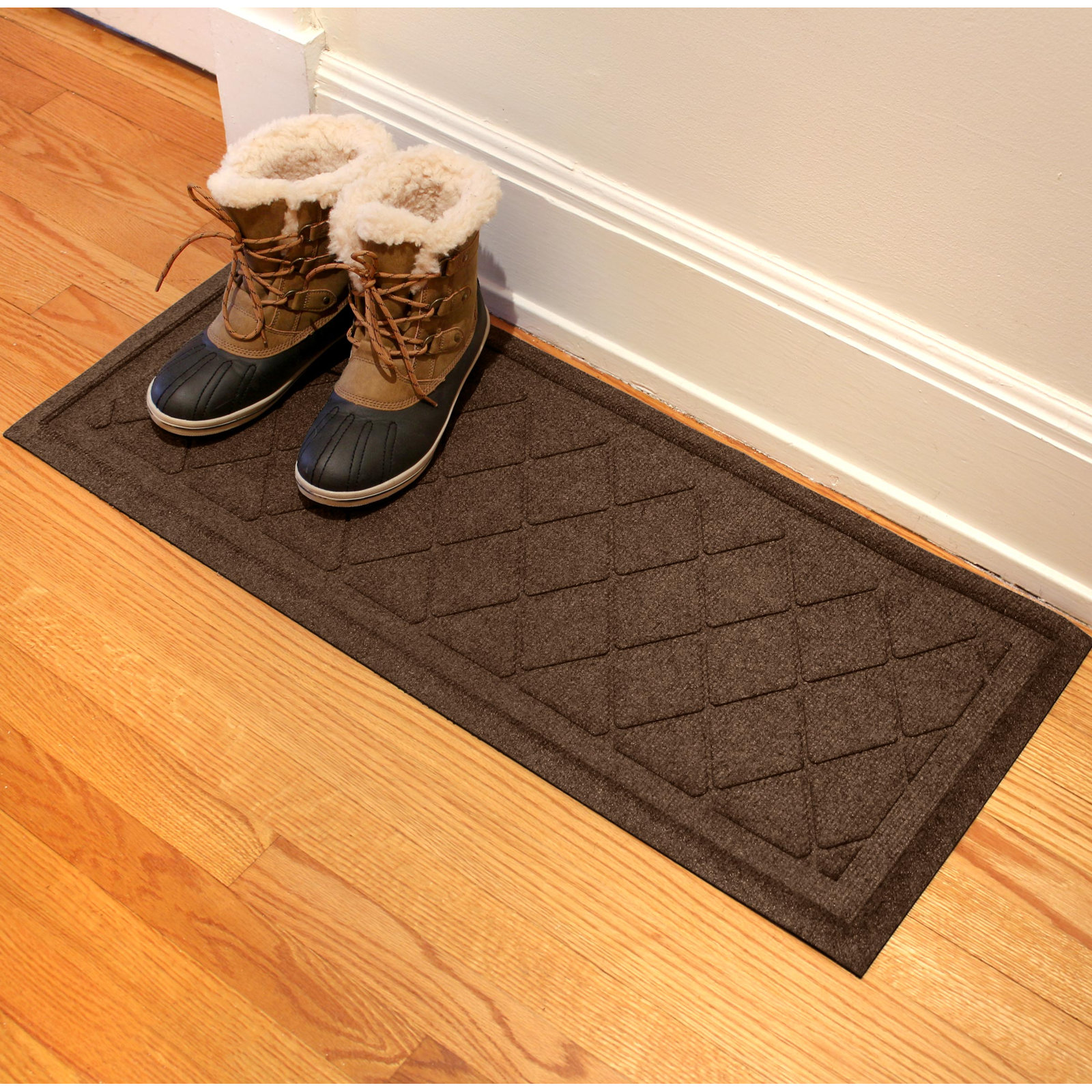 Antiono Non-Slip Boot Tray, Dark Brown
