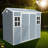 Outdoor Storage Waterproof shed with Floor, Two Windows and Lockable Door-108295230-118609819