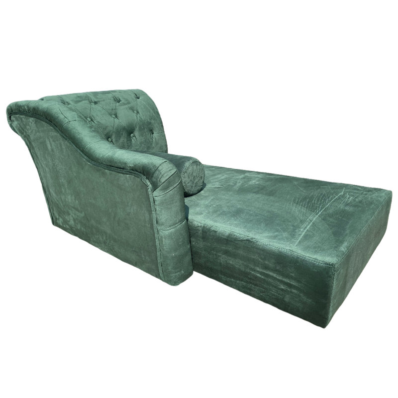 Gladeview Velvet Lounge Chair, Royal Green
