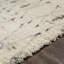 Tapis crème / gris / noir en laine noué à la main Clive-55211527