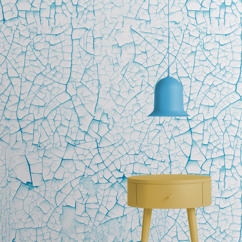 Nielsville 2.5m x 52cm Matte Paste the Wall Wallpaper Roll, Blue