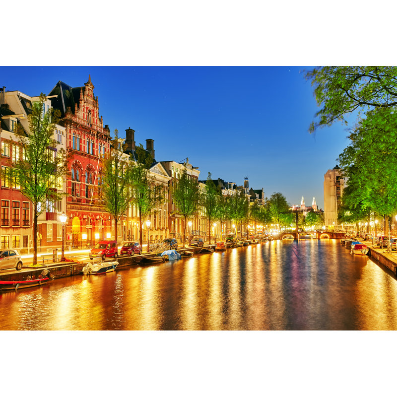 Famous Amstel River by VitalyEdush - Wrapped Canvas Print, 30cm H x 46cm W