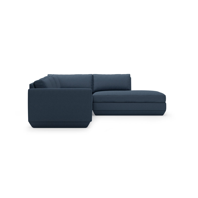 Podium Modular 4 PC Lounge Sectional A, Right Hand Facing, Copenhagen Terra