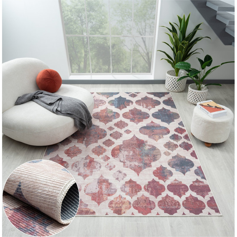 Carolyon Rectangle 160 cm x 230 cm Abstract Indoor / Outdoor Area Rug