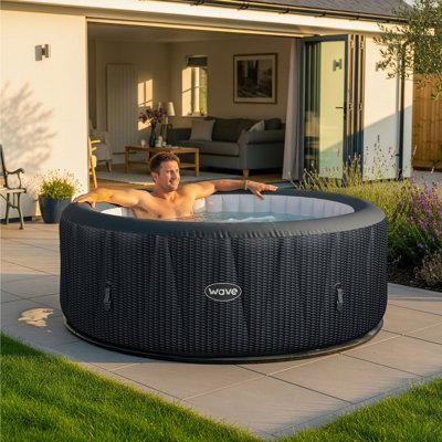WAVE 3 Person 130 - Jet PVC Round Inflatable Hot Tub