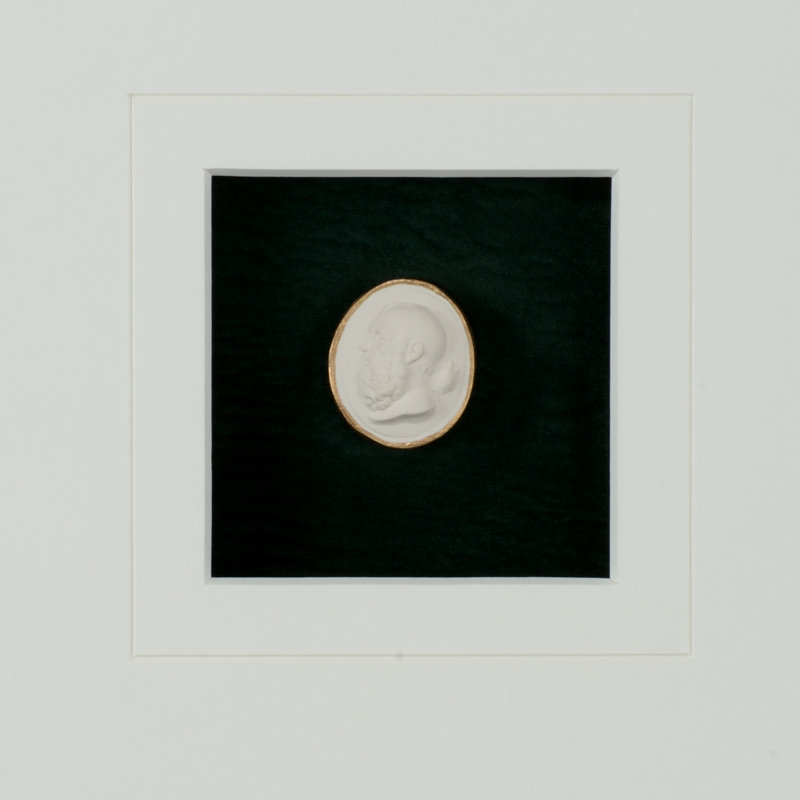 Intaglio In Gold V Print