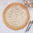 Owens Collection Jute No Pattern Round Placemat