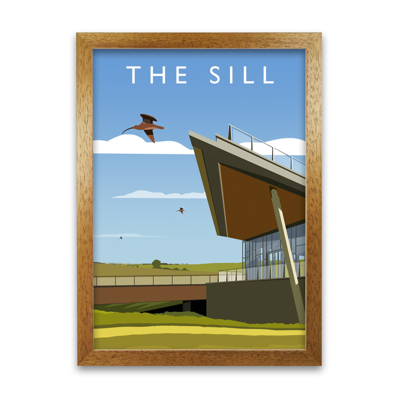 The Sill 1 Piece Single Picture Frame Wall Art, 29 cm H x 21 cm W, Honey Oak