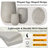 Egg-Shaped MGO Outdoor Planter With Drainage Holes Set Of 3 Sizes-2084063968