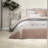 Elegant Cotton Percale Bedding Sets, Blush King For Farmhouse Decor