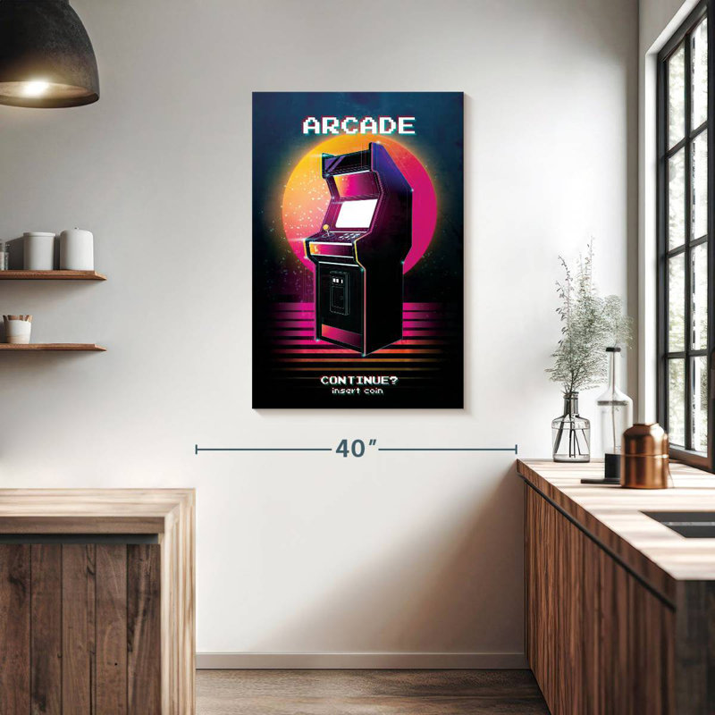 Keiraleigh Arcade Machine, H 39 po x l 26 po