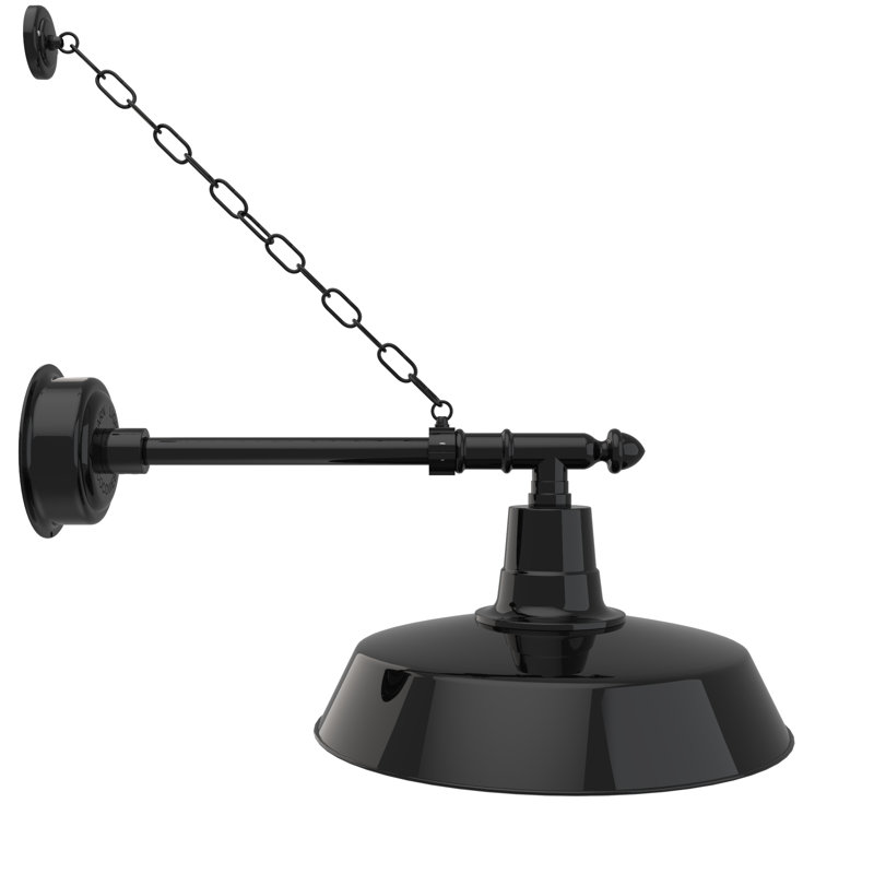 Haleigh Wall Light, 11" H x 8" W x 30" D, Galvanized Silver