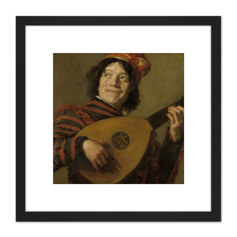 The Lute Player by Frans Hals - Single Picture Frame Painting