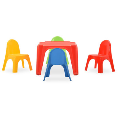 Whitsett Kids 5 Piece Rectangular Play Or Activity Table and Chair Set