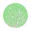  Coral Branch Vegan Leather Round Pebble Placemat-416242828