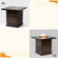 Table de foyer d'extérieur au propane 28 po Sturdy Safe, foyer carré en acier de 50000 BTU pour la terrasse extérieure