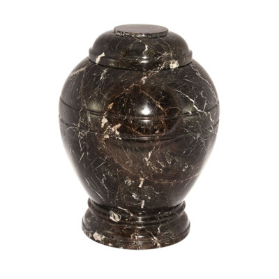 Urn ovale cremation avec couvercle Shaw