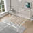 Bed Frame with Headboard, Metal Platform Bed Frame with LED, Charging Station, No Box Spring Needed, Easy Assembly, Noise Free-318877680-318877677