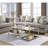 Maxton Glass Top Single Coffee Table