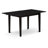 42D418475B144BCEBFECA5DC2801E6B3 5 Piece Dining Set Contains a Rectangle Wooden Table with Removable leaf and 4 Padded Chairs, Black-123099963-123099960