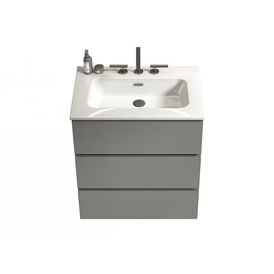 Bathroom Vanity With Sink With 3 Faucet Holes