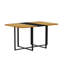 Ensemble de table à manger rectangulaire 7 pièces, ensemble de table d'intérieur moderne pour salle à manger-1406781611