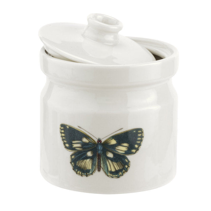 Botanic Garden Harmony Multicolor Porcelain Covered Sugar Bowl