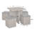 Badillo 4-Person Trestle Dining Set with Storage Stools-629457705