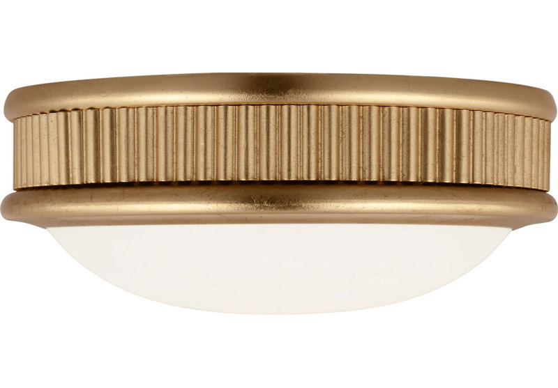 Ritz Flush Mount, Gild, 3" H x 8" W x 8" D