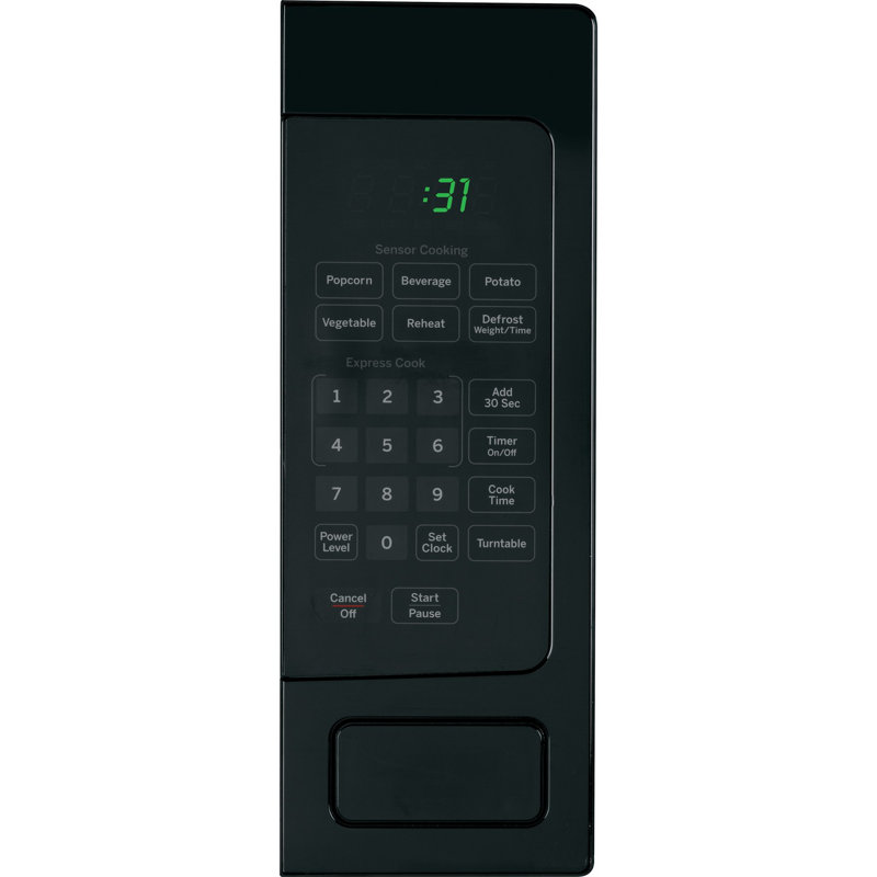 24" 1.1 cu. ft. Countertop Microwave, Black