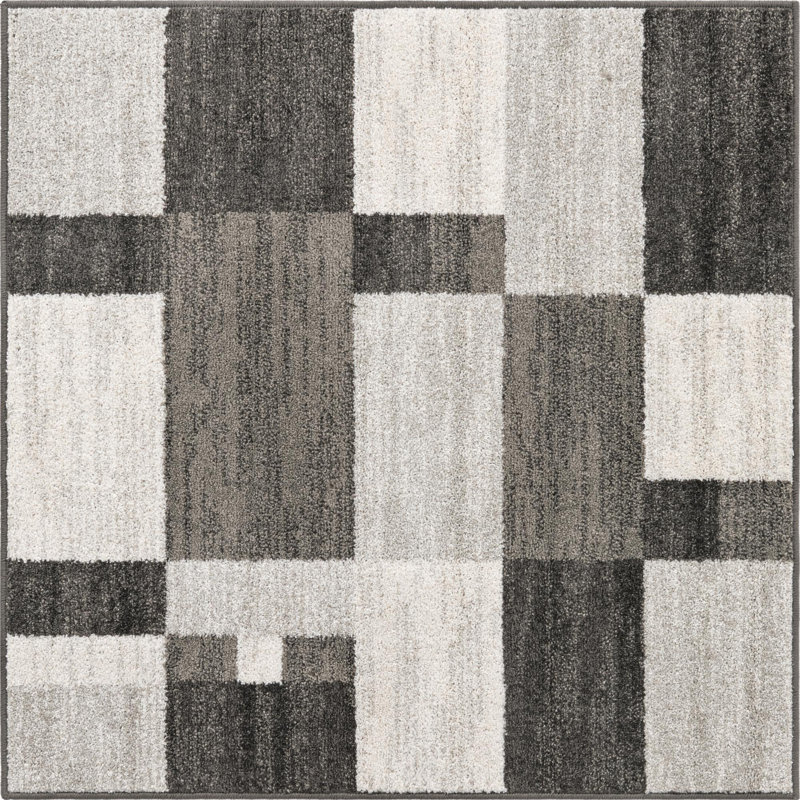 Harvest Geometric Indoor Rug, Square 4' x 4'