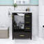 Meuble-lavabo simple 24 po avec lavabo en céramique Modern-507886179