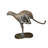 Running Cheetah - Gold Pleated Bronze Statue -  Size: 67"L x 23"W x 41"H. 