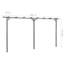 Psomas 2.05m x 4m Solid Wood Pergola