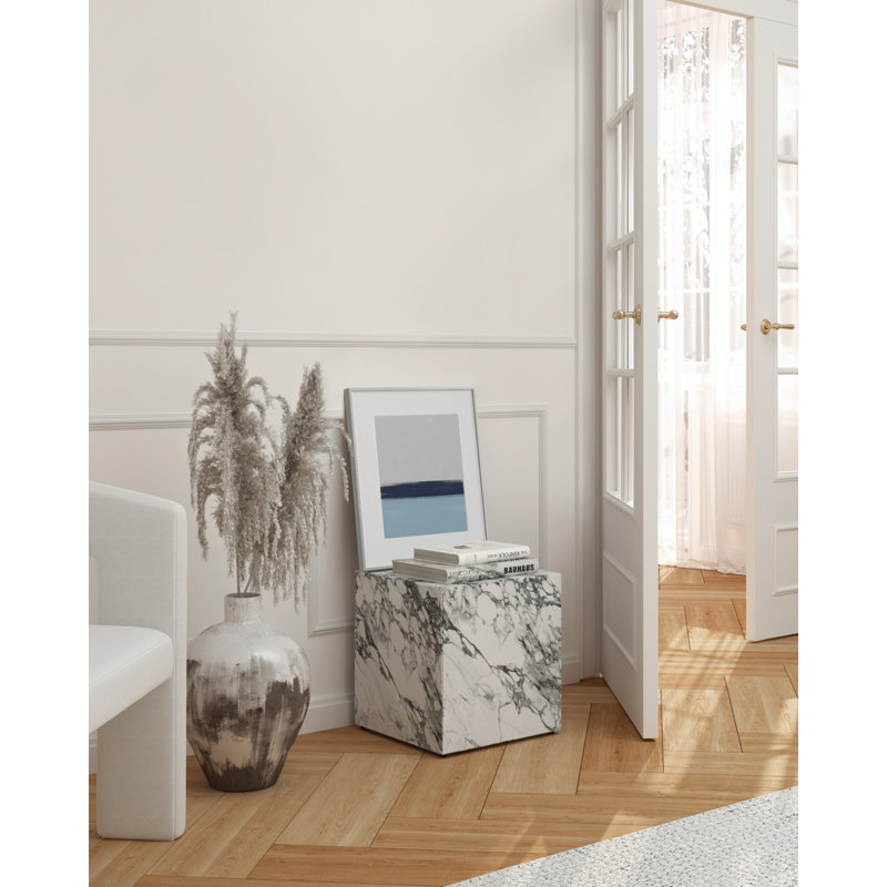 Cadre photo en métal avec verre, Argent, L 16 po x H 20 po