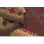 Tapis de la surface en laine rouge/brune 2 pi x 6 pi 6 po one-of-kind à la main noué la Lorain