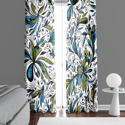 Semi Sheer Curtain Panel Pair