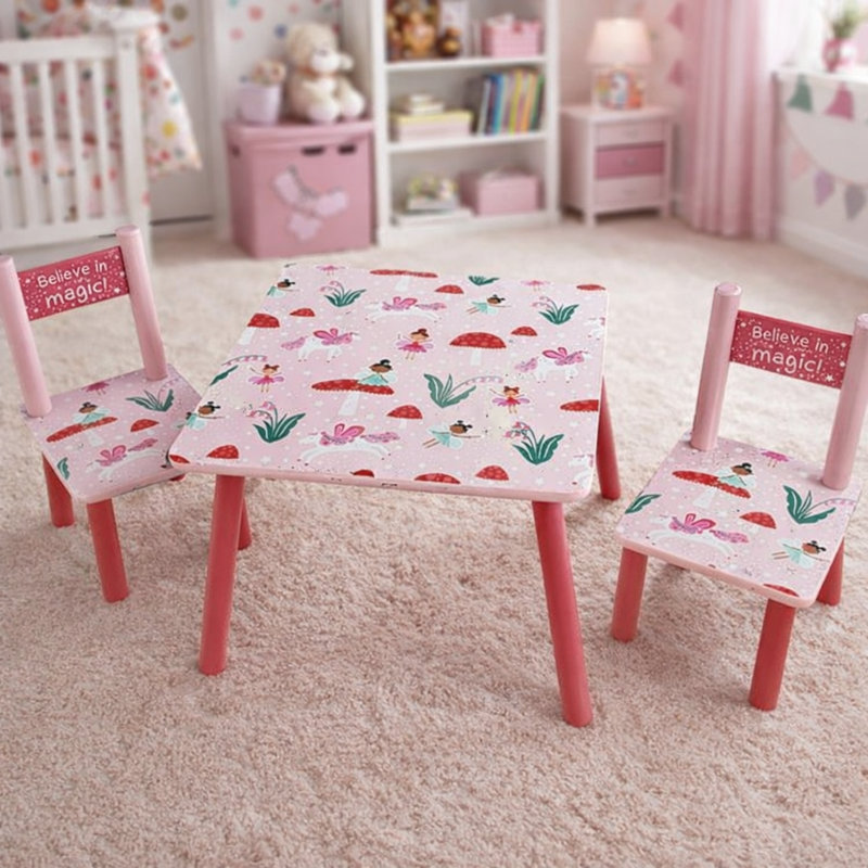 Yesayi Kids 3 Piece Rectangular Arts And Crafts Table