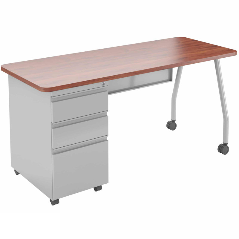 Bureau mobile Echo, Marron foncé