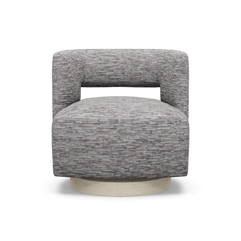 Crystle Swivel Barrel Chair, 8172-81, Sandstone