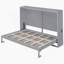 Lit escamotable double pleine grandeur, gris-1896056638-1896056639