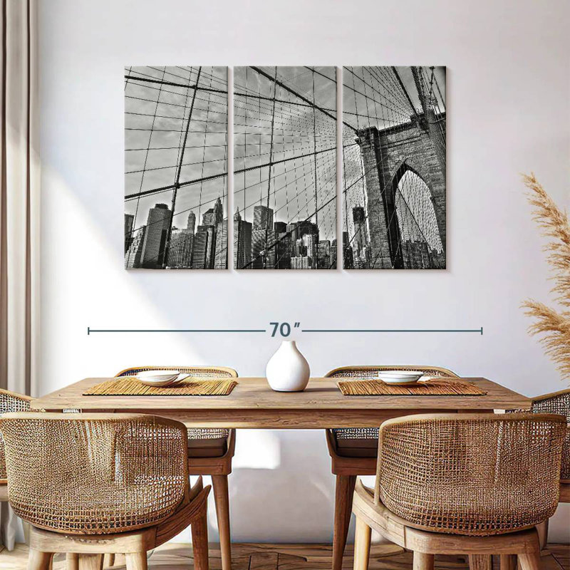 Câbles de Brooklyn Bridge, H 36 po x l 57 po