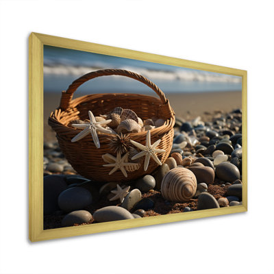 Plage, collage sur toile