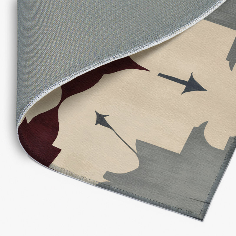 Tapis intérieur et extérieur Elemental Streams, Rectangle 5 pi x 7 pi